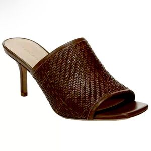 Veronica Beard Maisie Woven Slide Heel Open Toe Sandals Sz 6